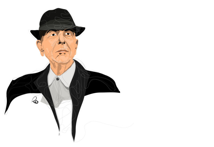 Leonard Cohen by @garabatosrosales