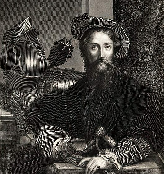 Cristóbal Colón (1451-1506) (grabado) de Parmigianino