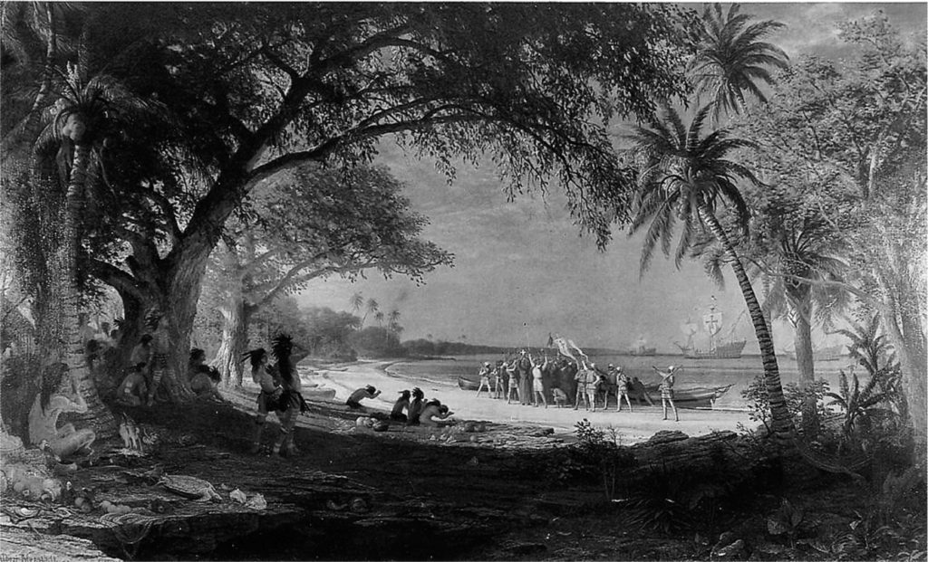 Albert Bierstadt: Die Landung von Kolumbus (1892)